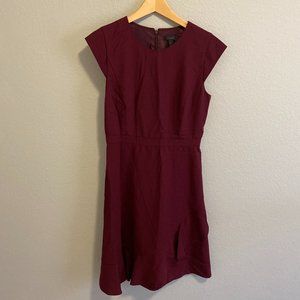 J Crew Burgundy Work Outfit Dress | Size 6